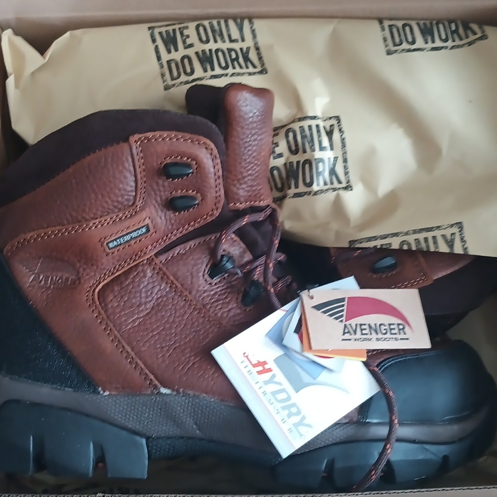 Avenger steel toe waterproof work boots